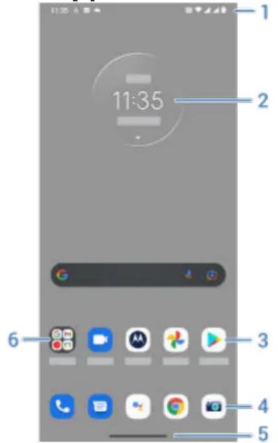 MOTOROLA Edge 30 Pro - À propos de votre écran d'accueil - 1