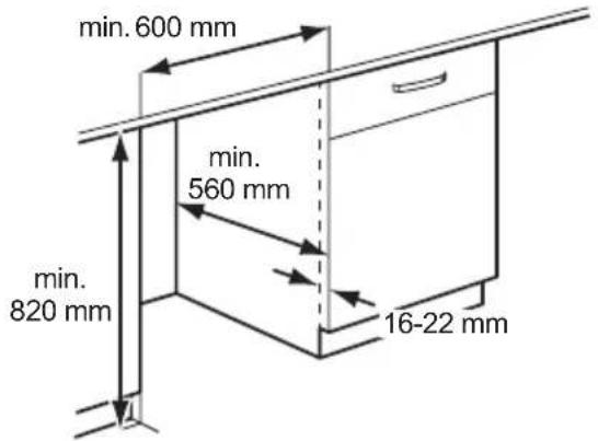 ELECTROLUX E4WP31 - Built-in dimensions - 1