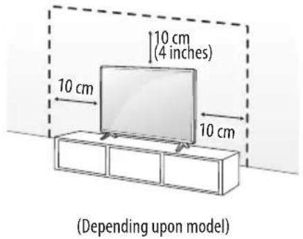 LG 65UP7560AUD - Mounting on the Table - 1