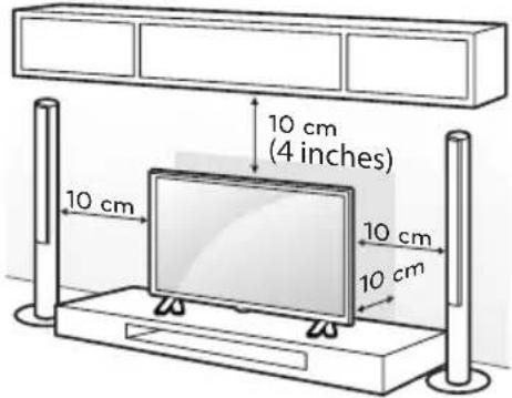 LG 60UJ6300 - Mounting on a Table - 1