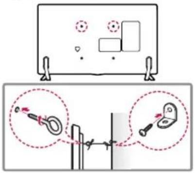 LG 60UJ6300 - Securing the TV to a Wall - 1