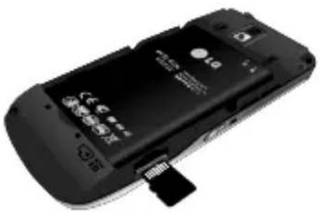 LG LGA290 - Installing a memory card - 1