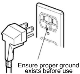 Ensure proper ground exists before use