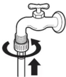 LG WT7850HVA - Raccordez les tuyaux d'arrivée d'eau. - 1