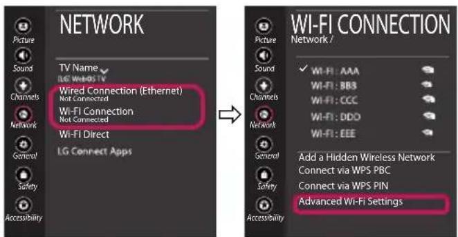 LG OLED55C7BO - Troubleshooting Network Problems - 3