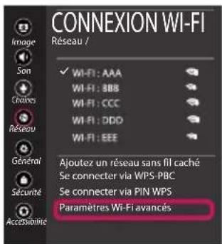 LG OLED55C7BO - Paramètres réseau - 6
