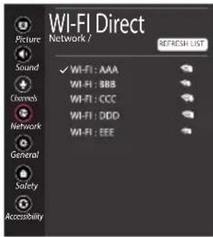 LG OLED55C7BO - Wi-Fi Direct Setting - 1