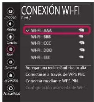 LG OLED55C7BO - Configuración de la red - 4
