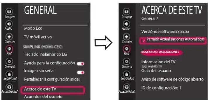 LG OLED55C7BO - Actualización del firmware del televisor - 1