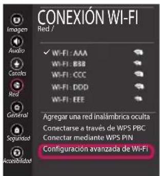 LG OLED55C7BO - Configuración de la red - 6
