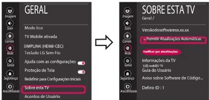 LG OLED55C7BO - Atualizando o Software da TV - 1