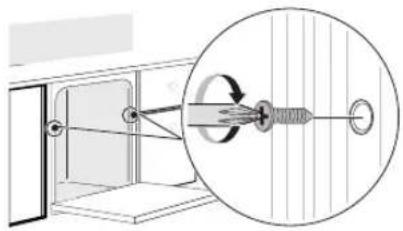 LG LDP6809BM - Securing Dishwasher to Cabinet Frame - 2