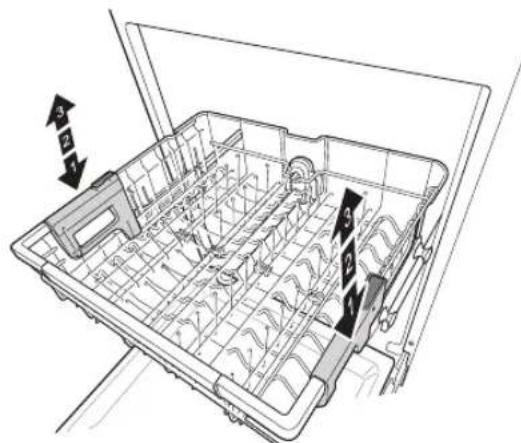 LG LDP6809BM - Panier supérieur à hauteur régliable - 1