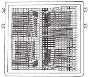 LG LDP6809BM - Carga de cubertería en la bandeja para cubiertos - 1