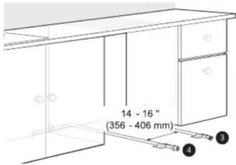 LG LDP6809BM - Acheminement de la conduite d'eau et du câblage électrique - 2
