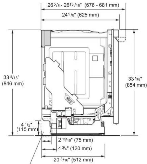 LG LDT7797BM - Product Dimensions - 2