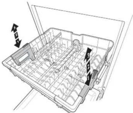 LG LDT7797BM - Panier supérieur à hauteur régable - 1