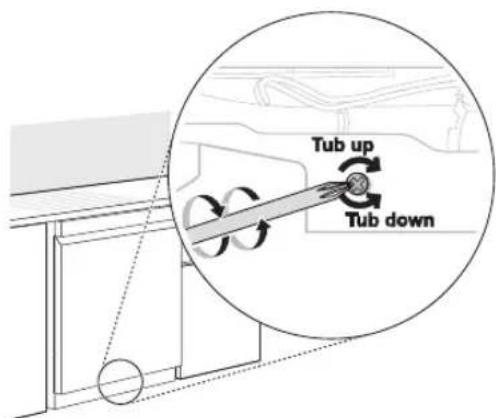 LG LDT7797BM - Adjusting Rear Leveling Foot - 1