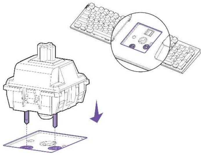 NZXT Function - RETRAIT/REINSTALLATION DES COMMUTATEURS DE TOUCHE - 3