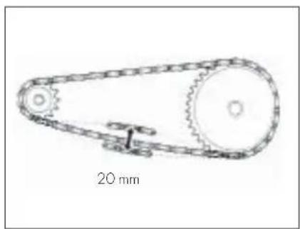 Beta ALP 4T 200 (2003) - TENSIONING THE CHAIN - 2