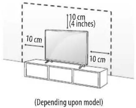 LG 50UP7560AUD - Mounting on the Table - 1