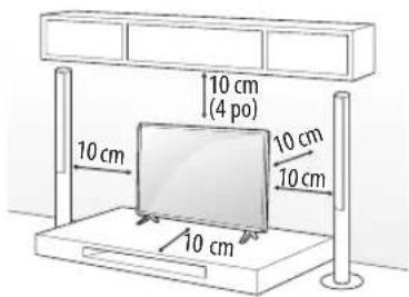 LG 50UN7300AUD - Installation sur une table - 1