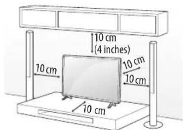 LG 50UN7300AUD - Mounting on the Table - 1
