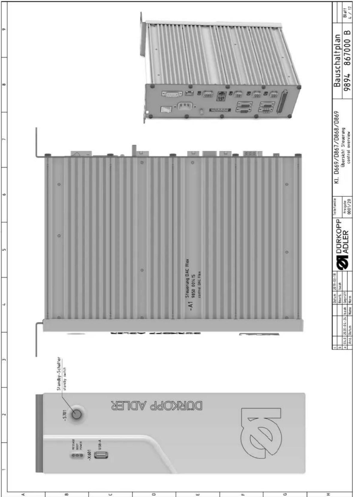 Dürkopp Adler D868 - Schéma de câblage - 4