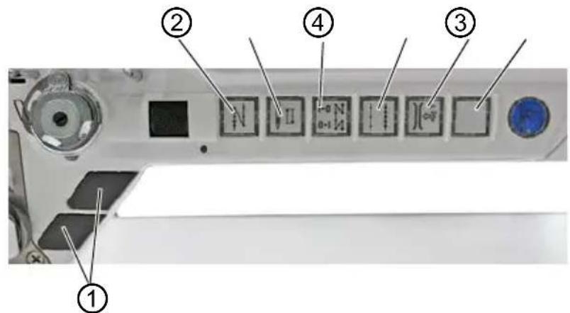 Dürkopp Adler D869 - Activer des touches de fonction - 1