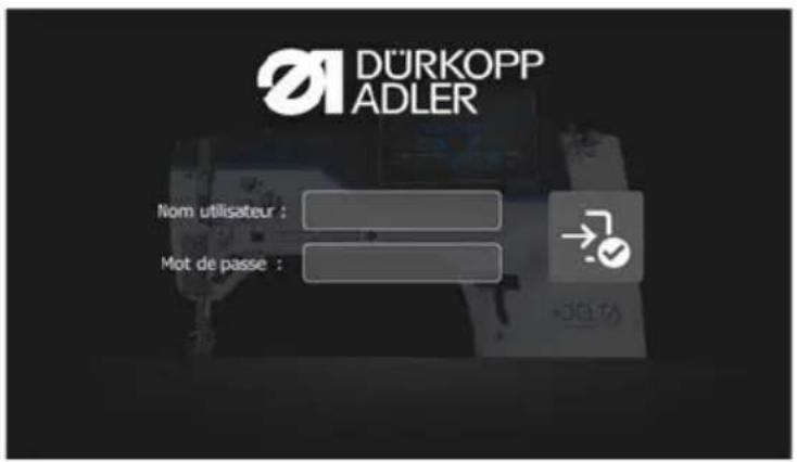 Dürkopp Adler D869 - Connecter un utilisateur - 4