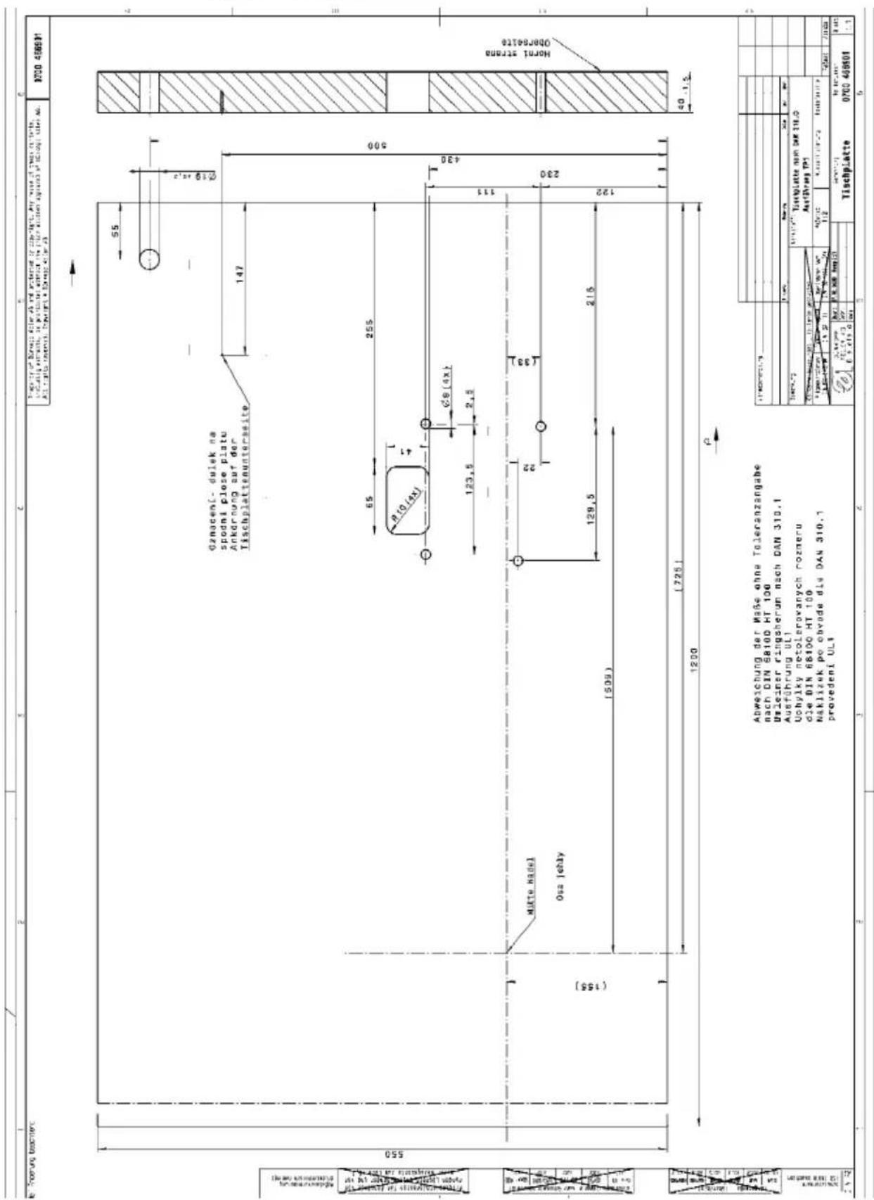 Dürkopp Adler D869 - Dessins de table - 1