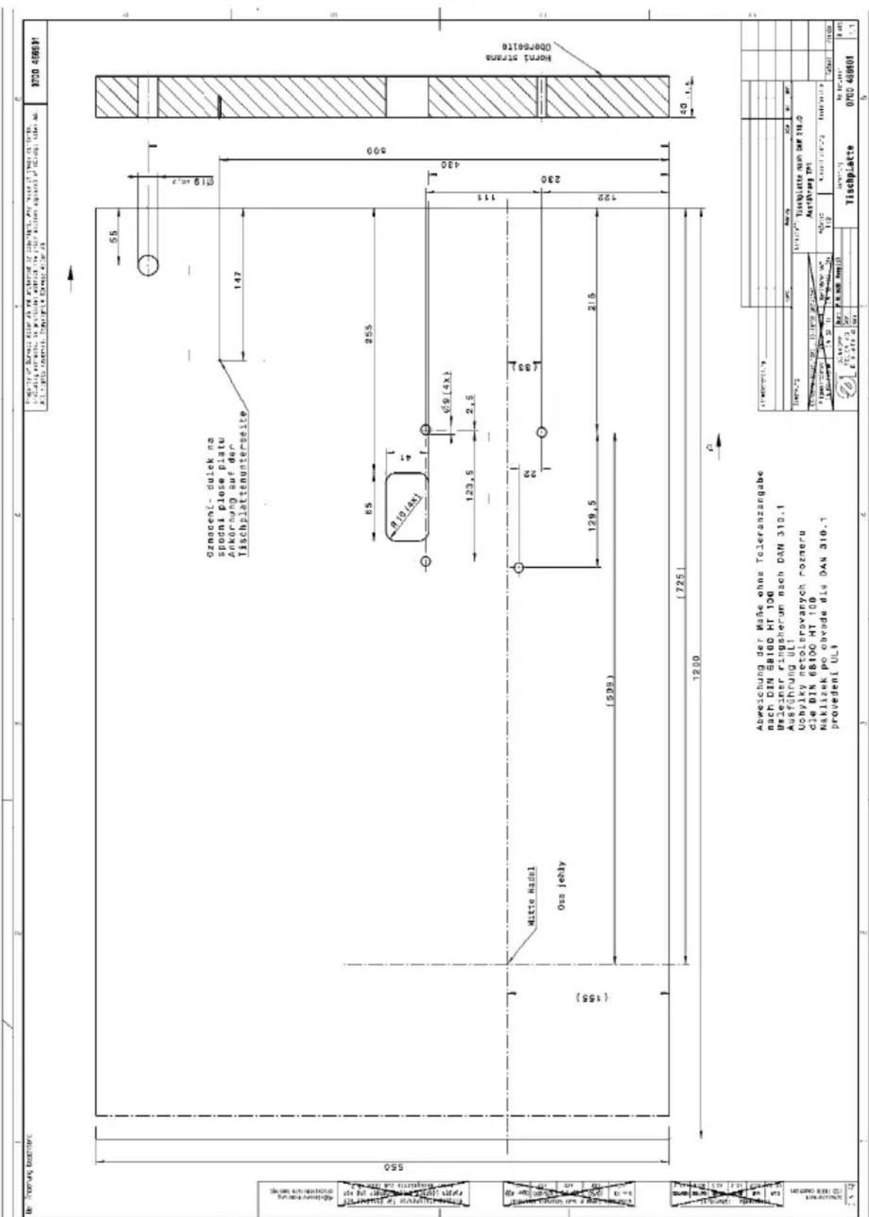 Dürkopp Adler D669 - Dessins de table - 1