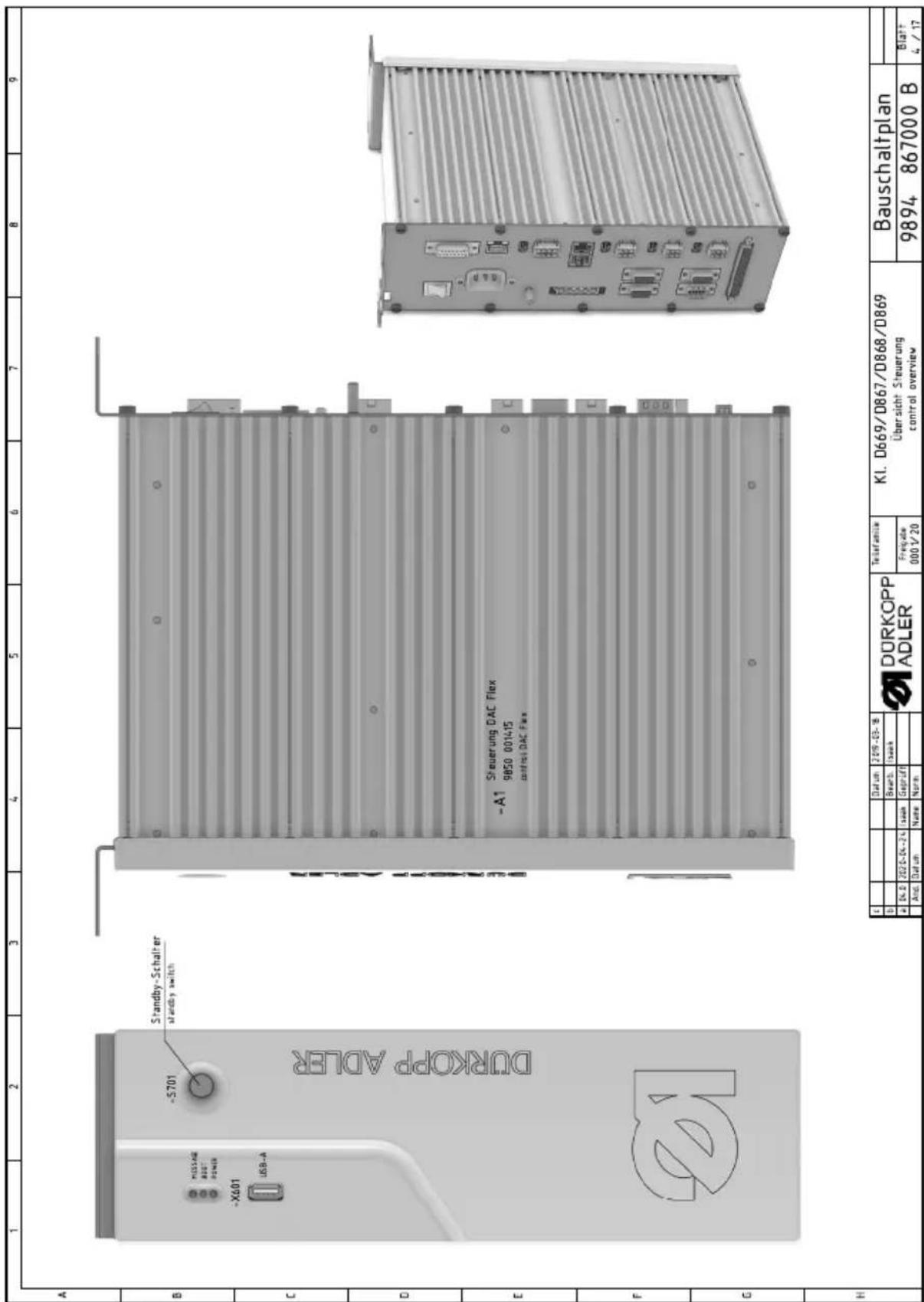 Dürkopp Adler D669 - Schéma de câblage - 4