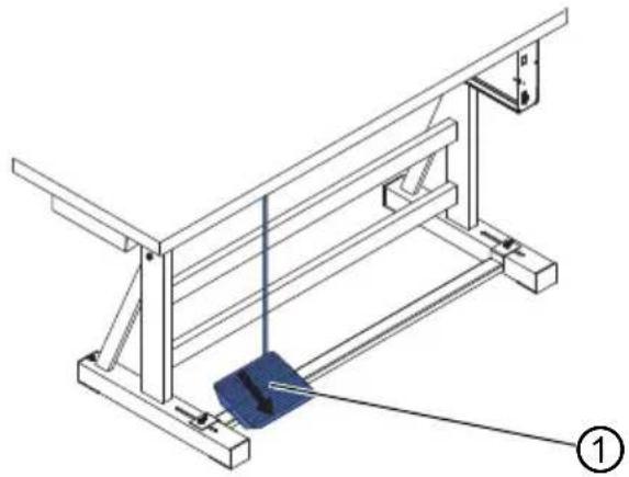Dürkopp Adler D669 - Lever les pieds presseurs - 1