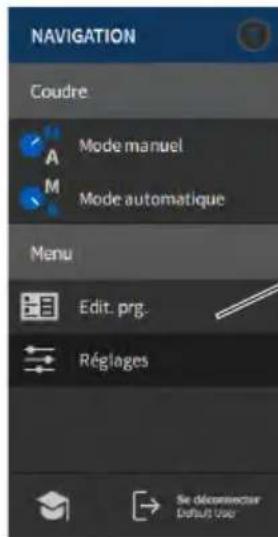 Dürkopp Adler D669 - Utiliser le mode de programmation - 3