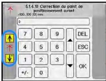 Dürkopp Adler 756 A - Régler les valeurs de correction des points de positionnement - 1