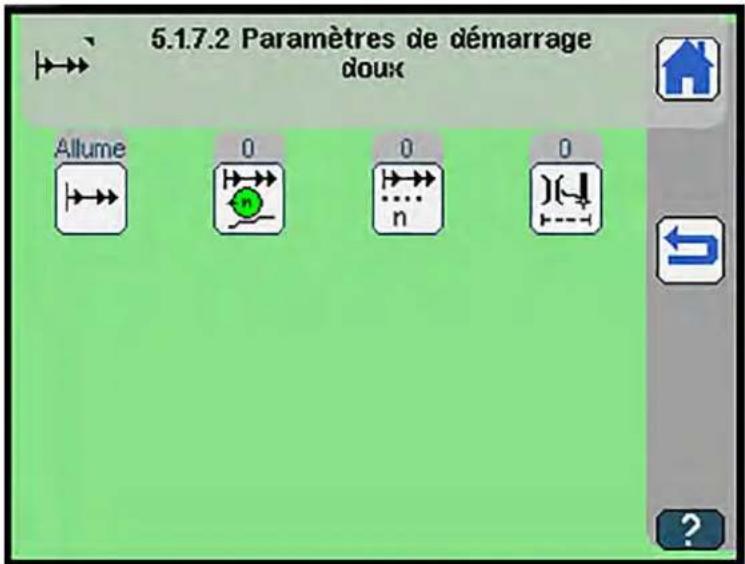 Dürkopp Adler 756 A - Régler les paramètres de démarrage en douceur - 1