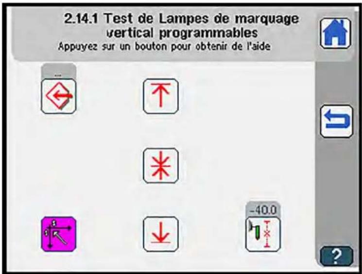 Dürkopp Adler 756 A - Tester les voyants de marquage programmables (longitudinal) - 1