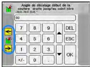 Dürkopp Adler 756 A - Régler l'angle de décalage des couteaux d'angle au début/à la fin de la couture - 2
