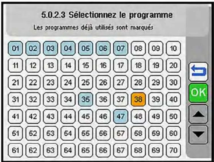 Dürkopp Adler 756 A - Sélectionner un programme de poche dans le modèle de séquence de couture - 2