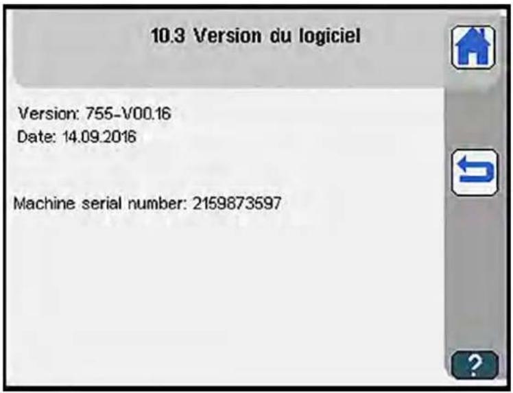 Dürkopp Adler 756 A - Version du logiciel - 2