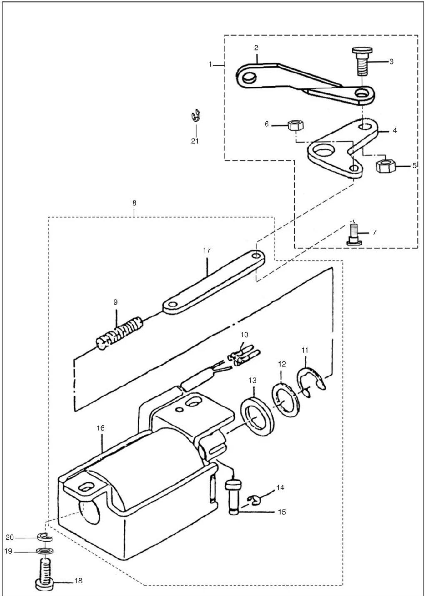 Dürkopp Adler 26101 - Marche arrière automatique – moteur ASM - 1