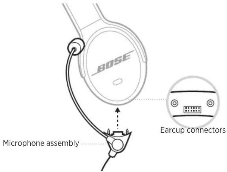 BOSE SoundComm B40 - MOVE THE MICROPHONE ASSEMBLY (DUAL HEADSET ONLY) - 3