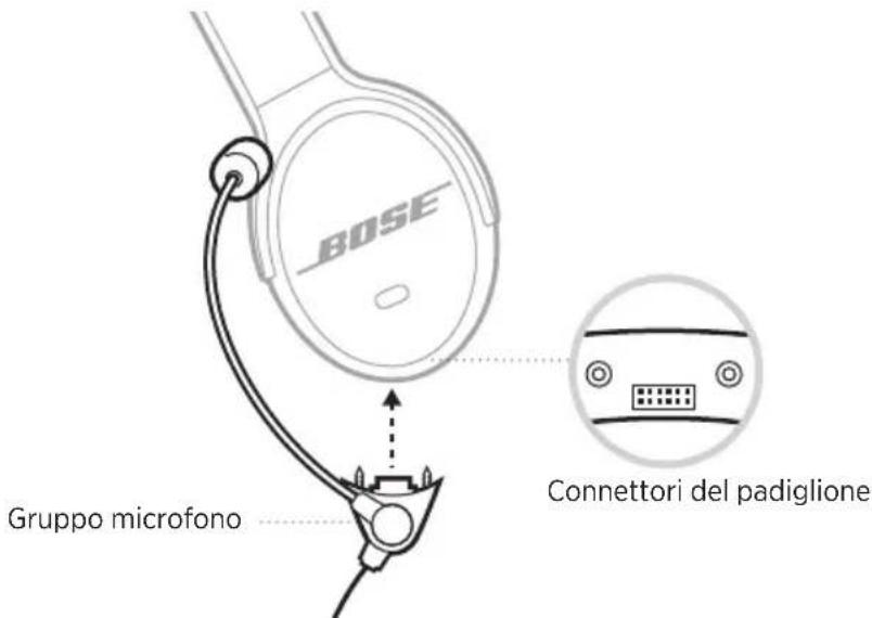BOSE SoundComm B40 - SPOSTAMENTO DEL GRUPPO MICROFONO (SOLO CUFFIE CON PADIGLIONE DOPPIO) - 3