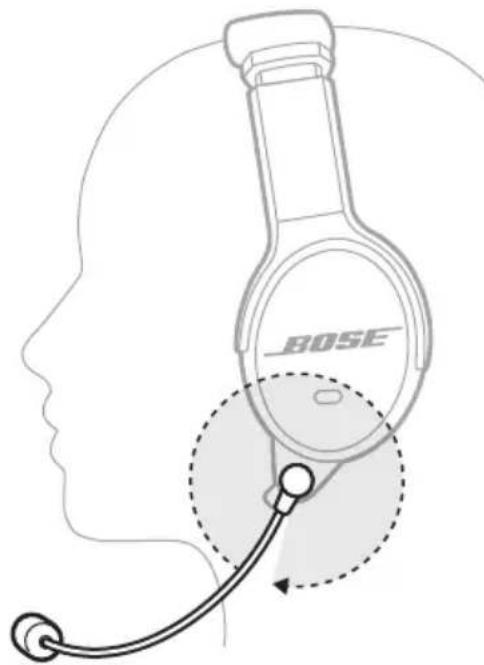 BOSE SoundComm B40 - REGULACJA MIKROFONU - 2