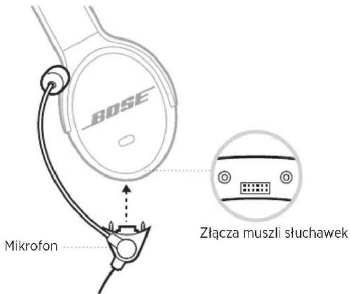 BOSE SoundComm B40 - ZMIANA LOKALIZACJI MIKROFONU (TYLKO ZESTAW SŁUCHAWKOWY Z DWIEMA MUSZLAMI SŁUCHAWEK) - 3