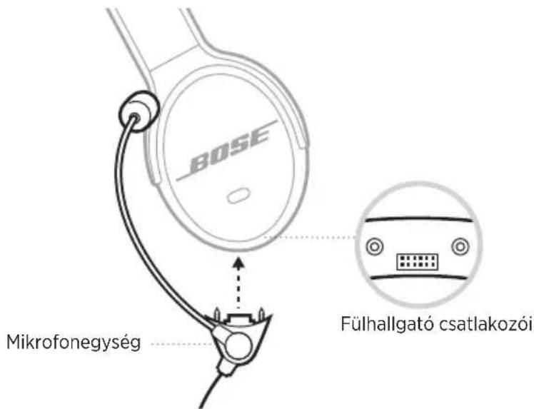 BOSE SoundComm B40 - A MIKROFONEGYSÉG ÁTHELYEZÉSE (CSAK A KÉT FÜLHALLGATÓS MODELLEN) - 3