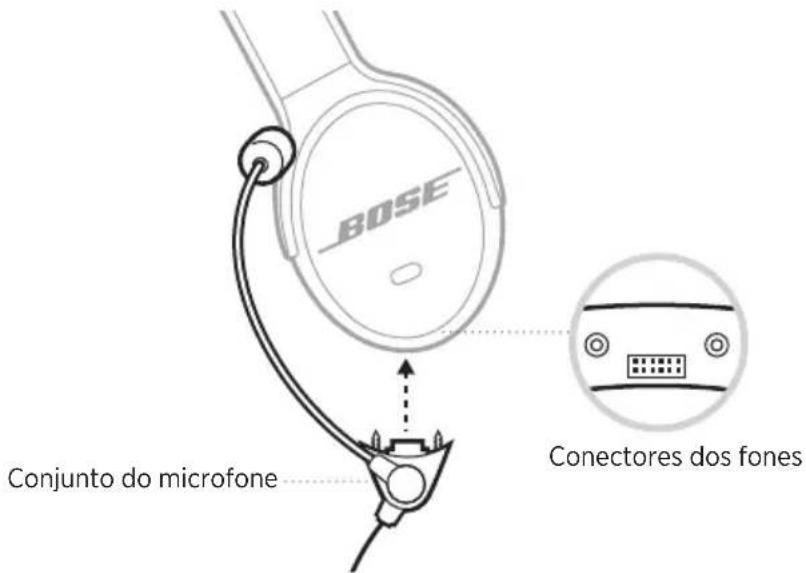 BOSE SoundComm B40 - MOVER O CONJUNTO DO MICROFONE (SOMENTE NO MODELO COM FONE DUPLO) - 3