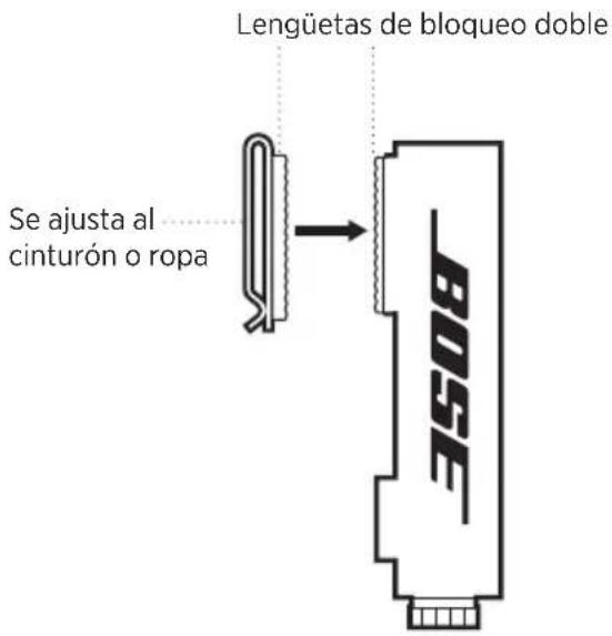 BOSE SoundComm B40 - USAR EL CLIP PARA CINTURÓN - 1