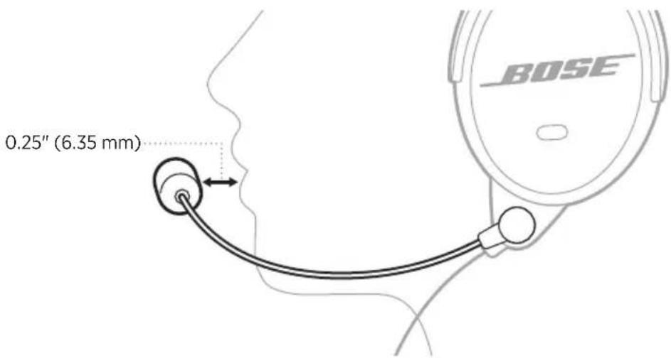 BOSE SoundComm B40 - Adjust the headset fit - 1